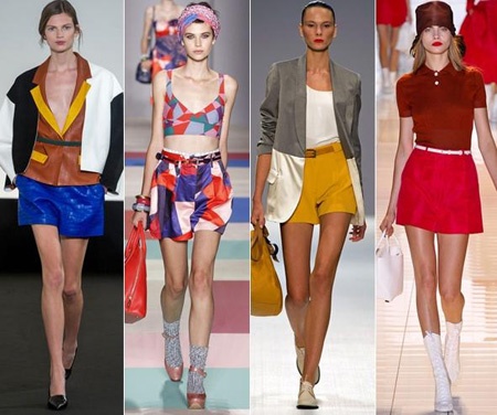 Шорты с завышенной талией