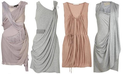 Короткие платья в греческом стиле