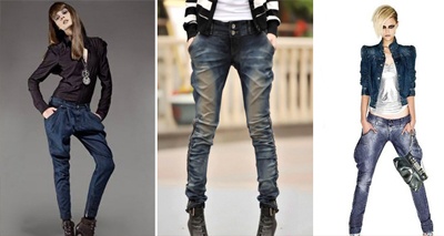 Женские джинсы-галифе