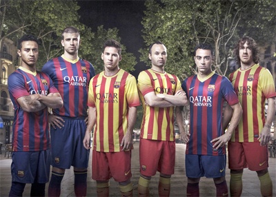 Футбойки Найк для Барселоны