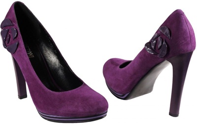 Сиреневые туфли