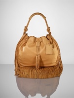 Сумка Leather Fringe Hobo