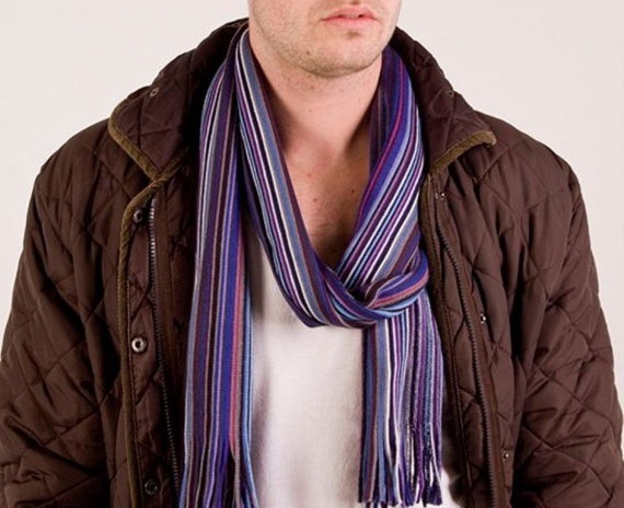 современная вязка шарфа
