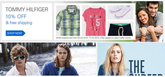 Скидка 10% на Tommy Hilfiger на Ebay Скидка 10% на Tommy Hilfiger на Ebay
