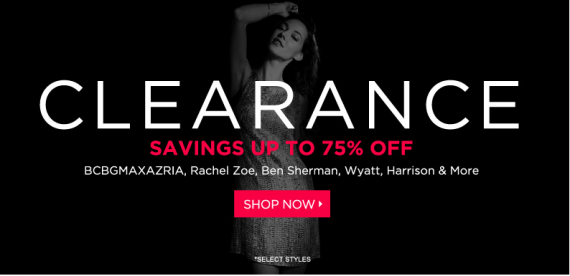 Скидки до 75% в BLUEFLY Скидки до 75% в BLUEFLY