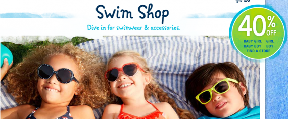 Cкидка 40% на swimwear &amp; accesories на OshKosh Cкидка 40% на swimwear &amp; accesories на OshKosh