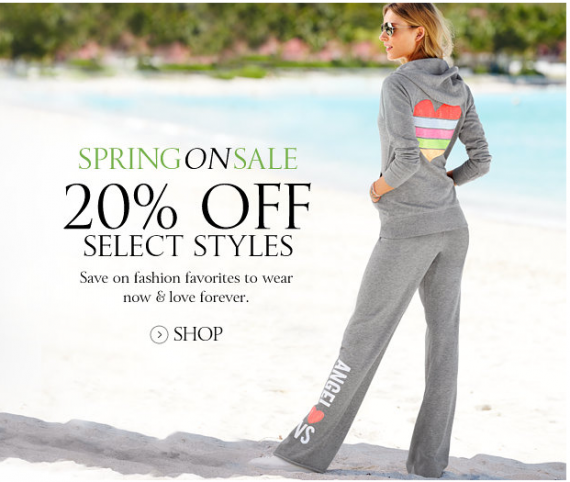Victorias Secret: скидка 20% на весеннюю коллекцию Victorias Secret: скидка 20% на весеннюю коллекцию
