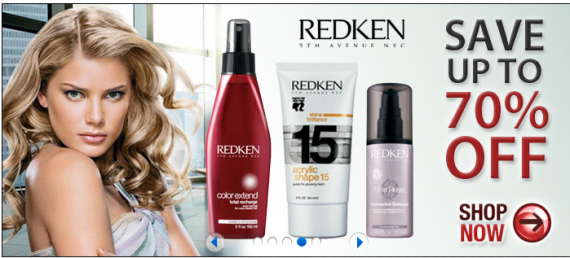 Скидки 70% на средства для волос Redken на Direct Cosmetics cкидки