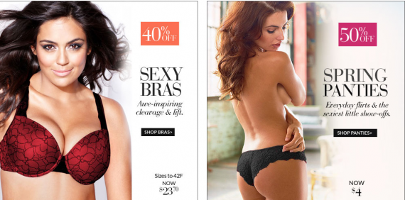 Нижнее белье со скидками до 50% в Fredericks Нижнее белье со скидками до 50% в Fredericks