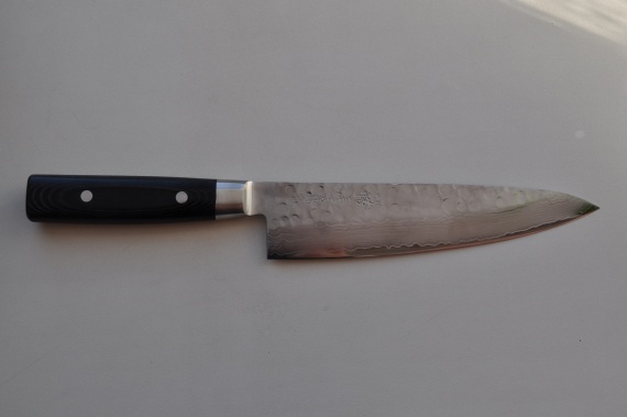 Японский кухонный нож- гюйто Yaxell ZEN 37 Layers VG-10 Damascus Hammered(Tsuchime) Knife ebay