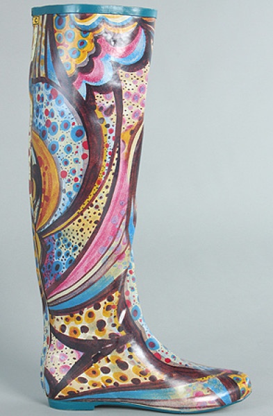 Jeffrey Campbell Marsha Artist Print Rain Boots. Яркие резиновые сапоги от самого креативного дизайнера. США