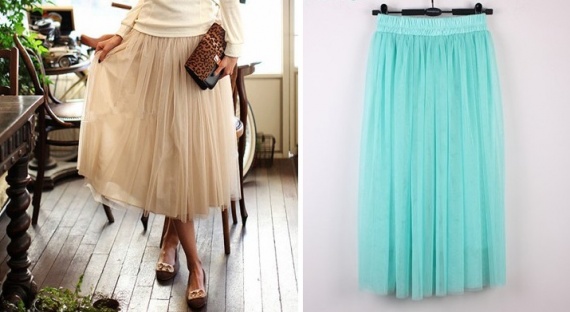 Пышные юбки для модной весны 2014 длинная юбка