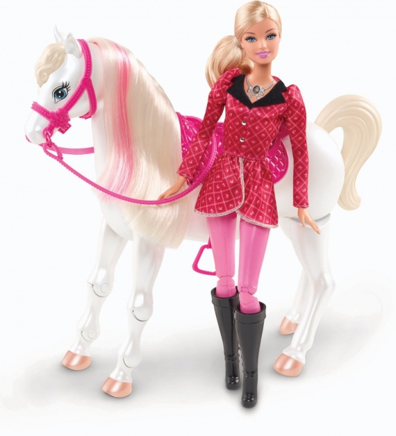 Прекрасная пара от Mattel. Белый конь и принцесса США