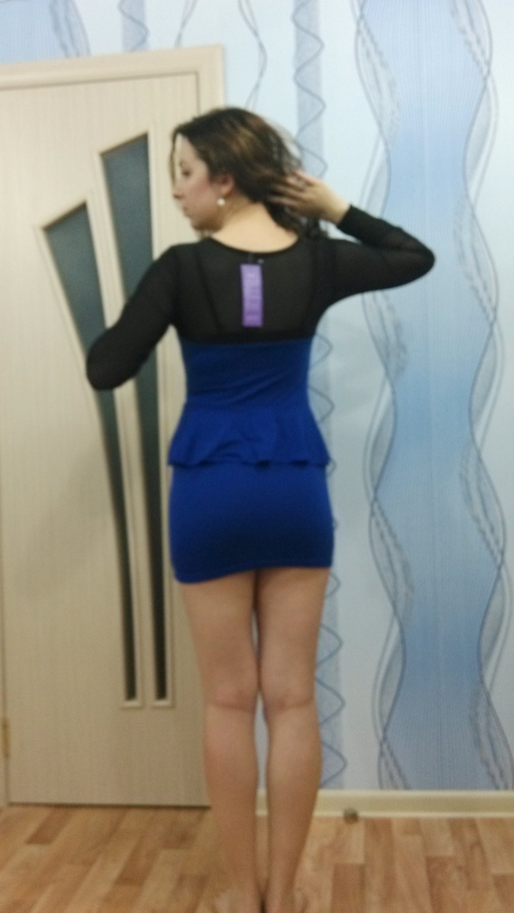 Маленькое синее платье! платье мини
