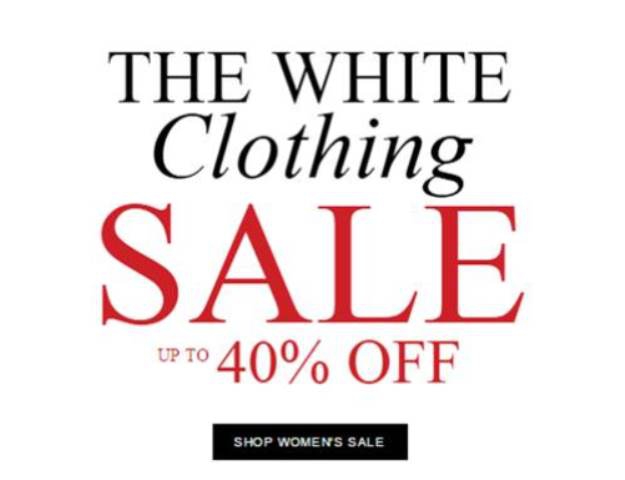 Скидки до 40 % на одежду белого цвета для женщин на Тhe White Сompany Скидки на одежду белого цвета для женщин